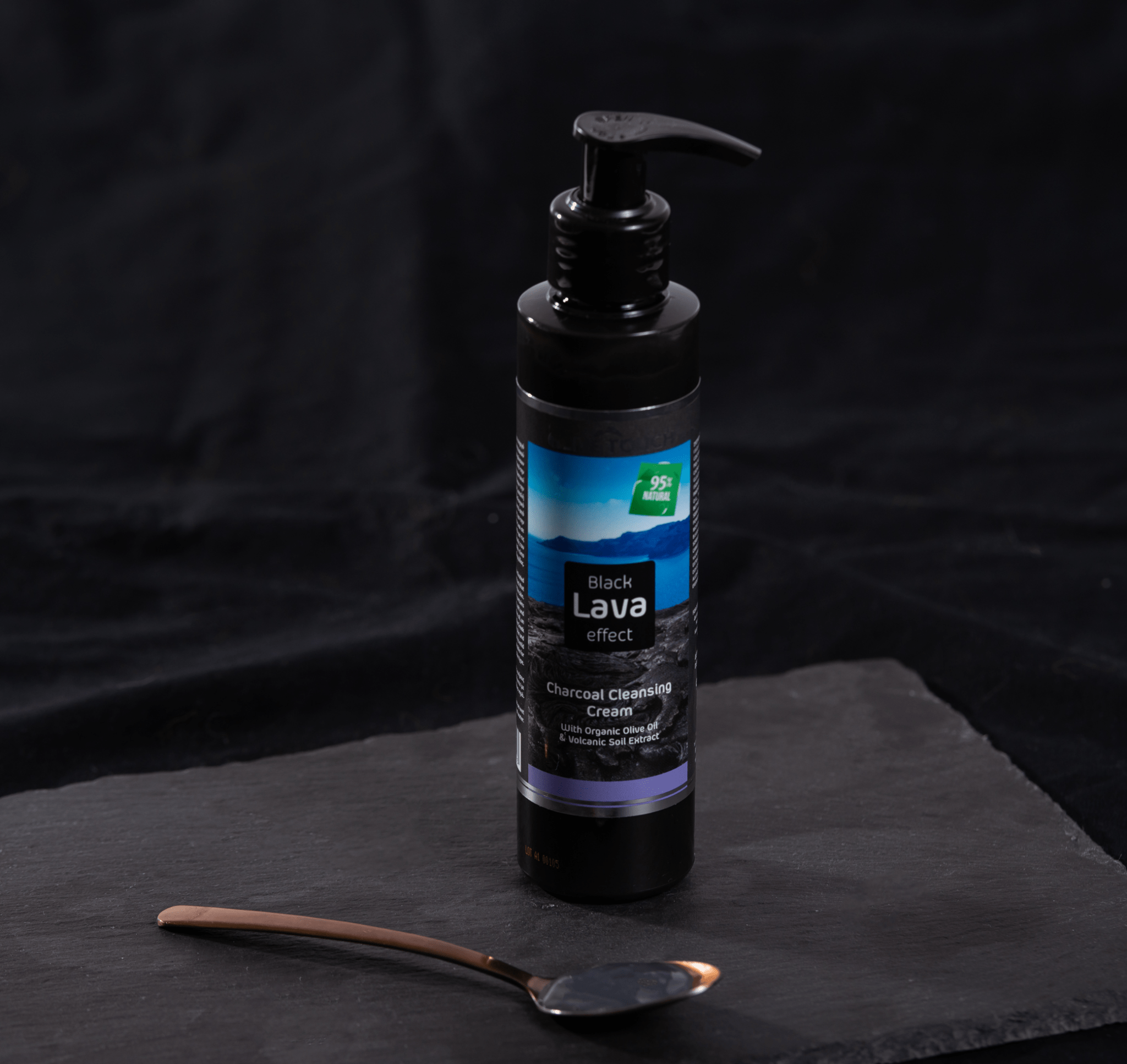 Charcoal Cleansing Cream with Organic Olive Oil & Volcanic Soil Extract - Meja Cosmetics