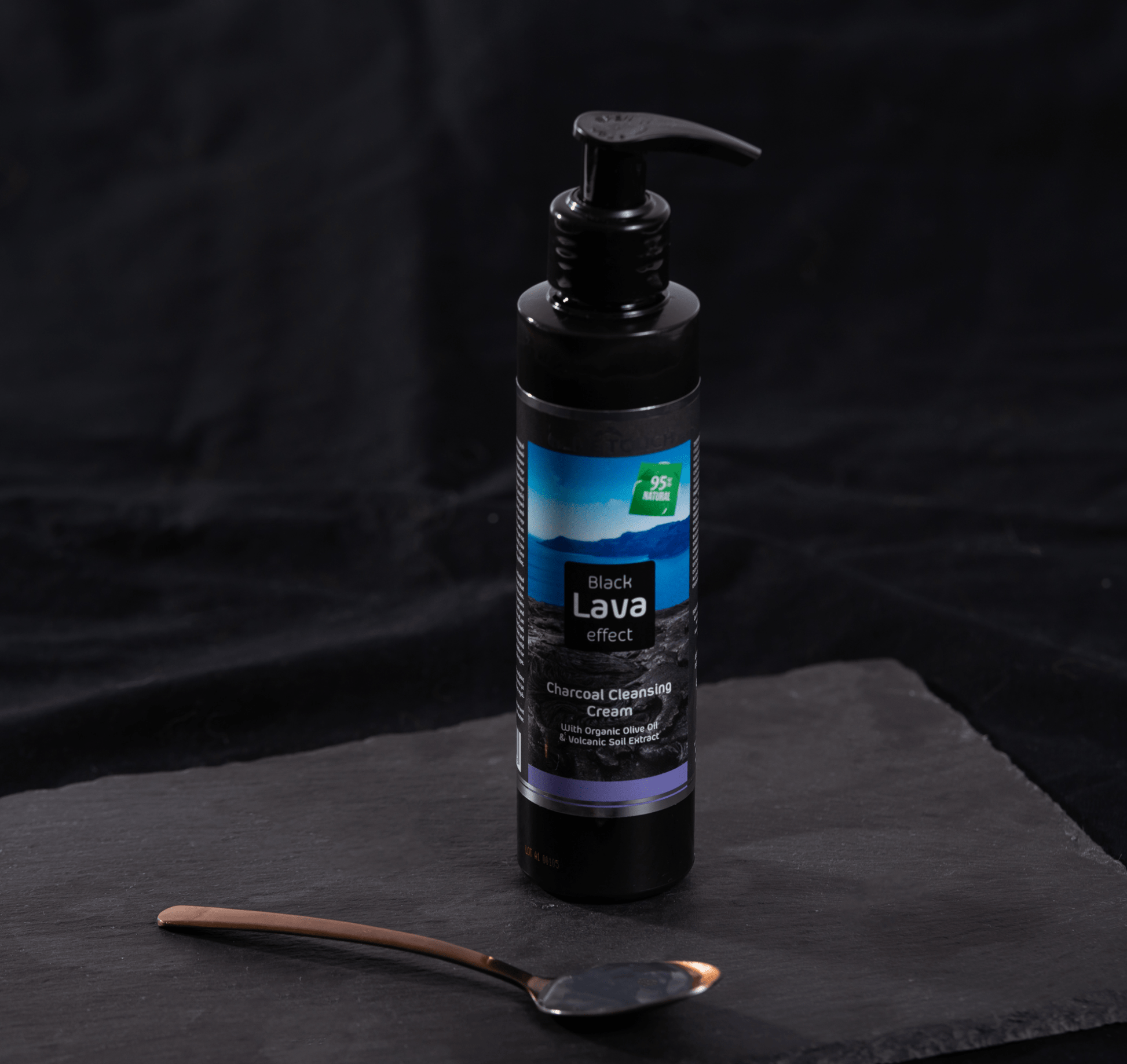 Charcoal Cleansing Cream with Organic Olive Oil & Volcanic Soil Extract - Meja Cosmetics