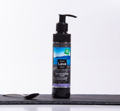 Charcoal Cleansing Cream with Organic Olive Oil & Volcanic Soil Extract - Meja Cosmetics