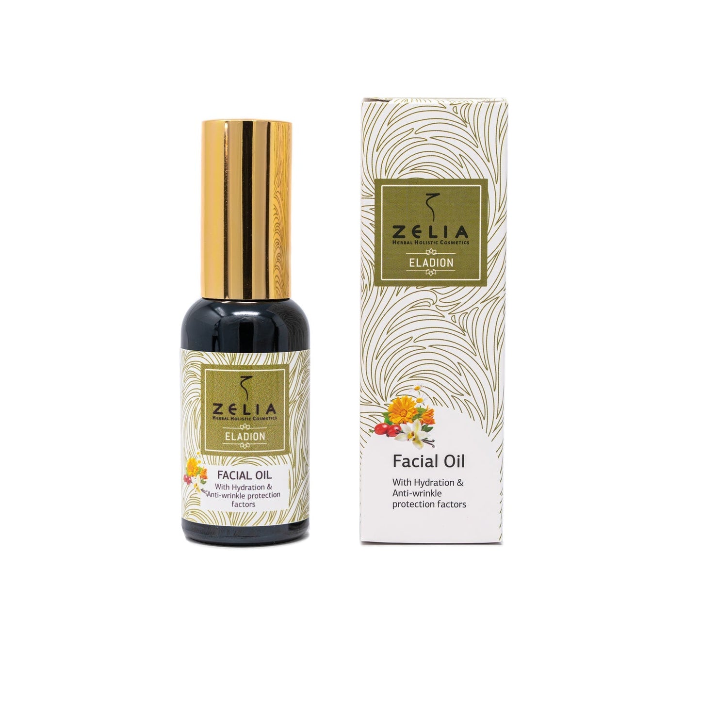 Facial Dry Oil with Anti - wrinkle & Restorative factors ‘ELADION’ – 30 ml - Meja Cosmetics