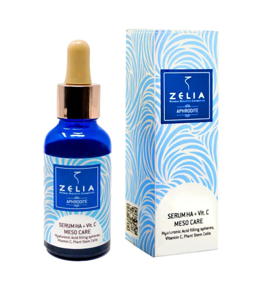 Serum with Hyaluronic filling spheres, Vitamin C & Plant Stem Cells ‘APHRODITE - Meja Cosmetics